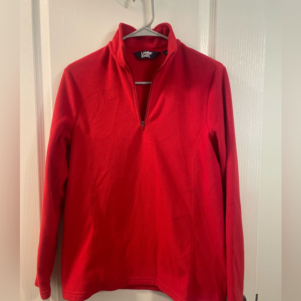Lands End Quarter Zip polar fleece
